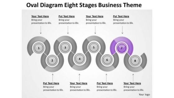 Oval Diagram Eight Stages Business Theme Ppt Build Plan PowerPoint Slides