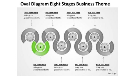 Oval Diagram Eight Stages Business Theme Ppt Examples Plan Outline PowerPoint Templates