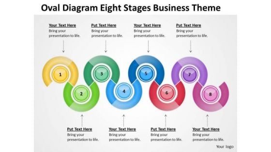 Oval Diagram Eight Stages Business Theme Ppt Profit Plan PowerPoint Templates