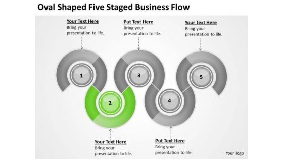 Oval Shaped Five Staged Business Flow Ppt Basic Plan PowerPoint Slides