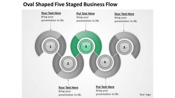 Oval Shaped Five Staged Business Flow Ppt Strategic Plans PowerPoint Templates