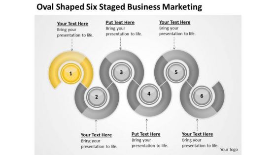 Oval Shaped Six Staged Business Marketing Ppt Realtor Plan PowerPoint Slides