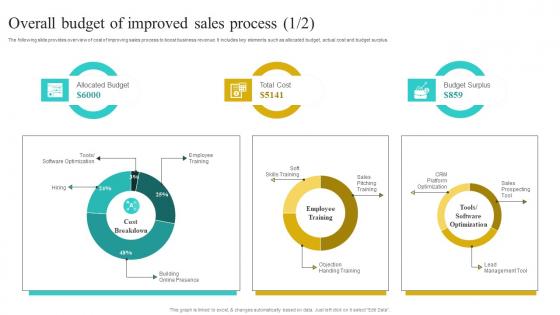 Overall Budget Of Improved Sales Process Implementing Strategies To Improve Mockup Pdf