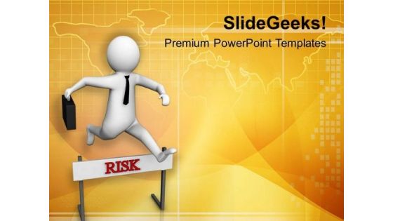 Overcome Risk Milestones PowerPoint Templates Ppt Backgrounds For Slides 0813