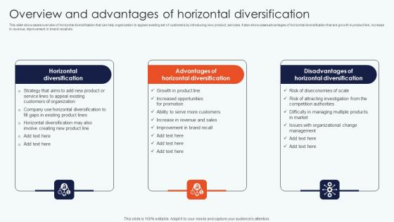 Overview Advantages Horizontal Leveraging Horizontal Vertical Diversification Entering Professional Pdf