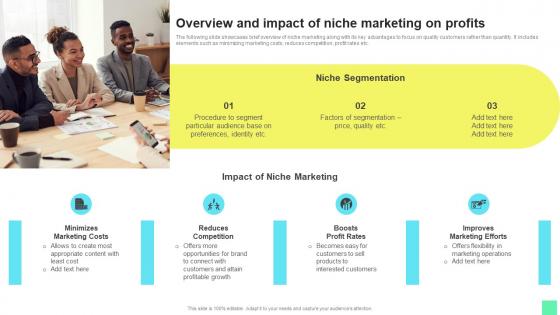 Overview And Impact Of Niche Introduction To Niche Marketing Audience Segmentation Graphics Pdf