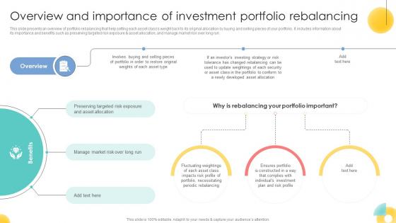 Overview And Importance Of Investment Portfolio Strategic Investment Plan For Optimizing Risk SS V Overview And Importance Of Investment Portfolio Strategic Investment Plan For Optimizing Risk SS V
