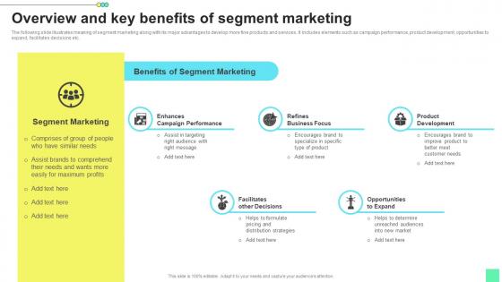 Overview And Key Benefits Of Introduction To Niche Marketing Audience Segmentation Microsoft Pdf