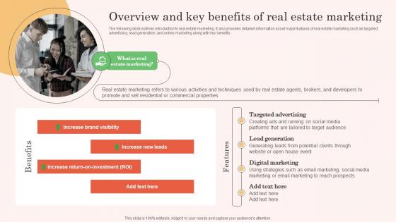 Overview And Key Benefits Of Real Estate Marketing Real Estate Property Marketing Graphics Pdf
