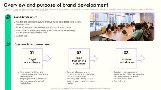 Overview And Purpose Of Brand Maximizing Sales Via Online Brand Marketing Strategies Summary Pdf