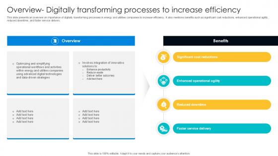 Overview Digitally Transforming Processes To Increase Efficiency PPT Slide DT SS V Overview Digitally Transforming Processes To Increase Efficiency PPT Slide DT SS V