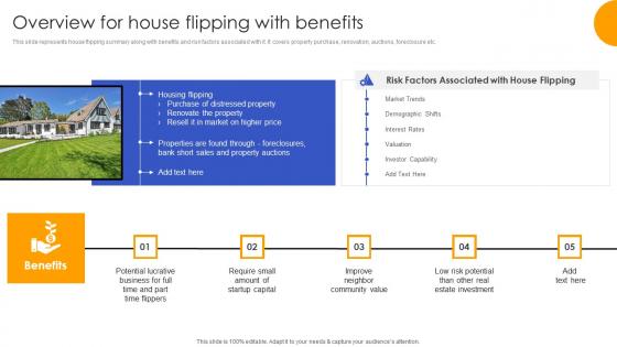 Overview For House Flipping With Benefits Effective Real Estate Flipping Approaches Infographics Pdf