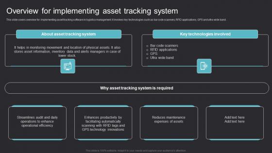 Overview Implementing Asset Maximizing Efficiency Asset Tracking Solutions Graphics Pdf