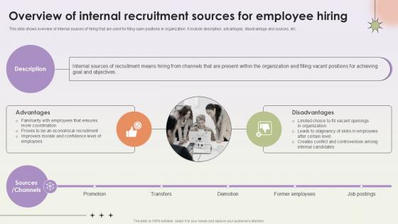 Overview Of Internal Recruitment Employee Workforce Procurement And Aptitude Evaluation Ppt Template