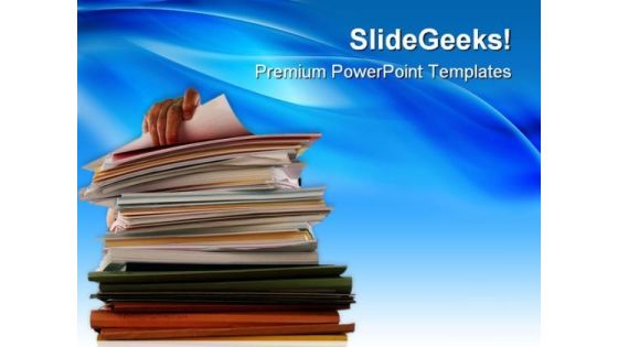 Overworked Business PowerPoint Templates And PowerPoint Backgrounds 0711