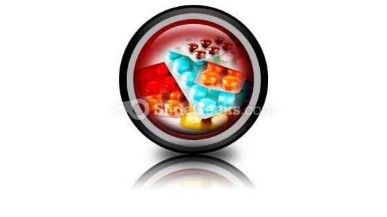 Packs Of Pills PowerPoint Icon Cc