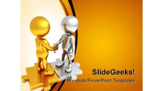 Pact Is Made Handshake PowerPoint Themes And PowerPoint Slides 0411