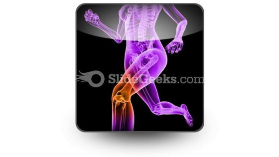 Pain In Knee PowerPoint Icon S Pain In Knee PowerPoint Icon S