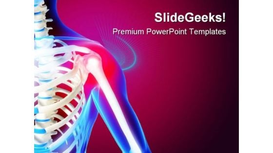 Pain In The Shoulder Medical PowerPoint Templates And PowerPoint Backgrounds 0211