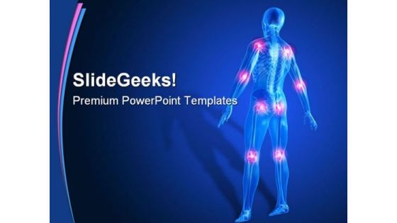 Painful Joints01 Medical PowerPoint Template 0610