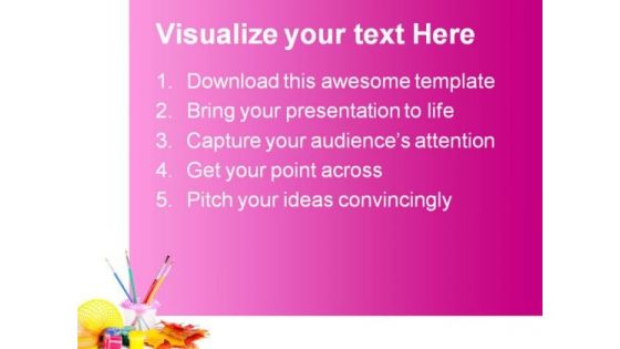 Paint Fun Art PowerPoint Themes And PowerPoint Slides 0511