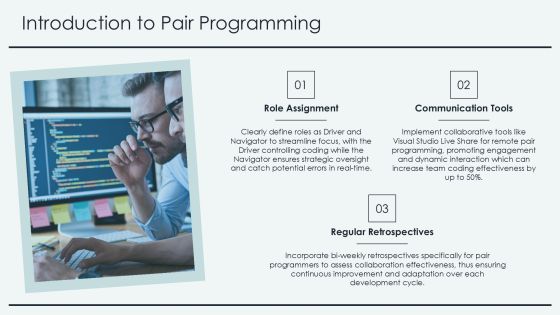 Pair Programming Techniques For Quality Code PPT Example AT Slide03