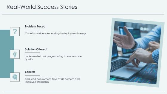 Pair Programming Techniques For Quality Code PPT Example AT Slide14