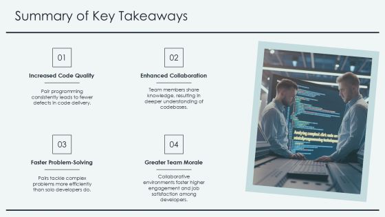 Pair Programming Techniques For Quality Code PPT Example AT Slide24