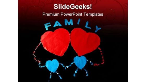 Paper Family PowerPoint Themes And PowerPoint Slides 0811