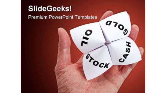Paper Fortune Teller Business PowerPoint Themes And PowerPoint Slides 0411