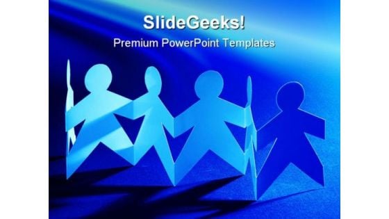 Paper Team Global PowerPoint Templates And PowerPoint Backgrounds 0711