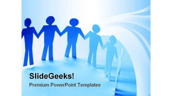 Paper Team People PowerPoint Templates And PowerPoint Backgrounds 0711