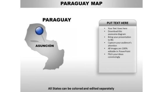 Paraguay Country PowerPoint Maps