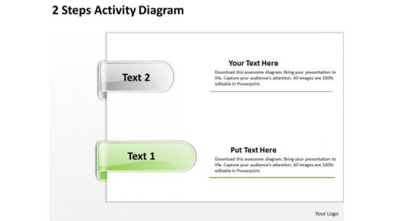 Parallel And Distributed Processing 2 Steps Activuty Diagram Ppt PowerPoint Templates