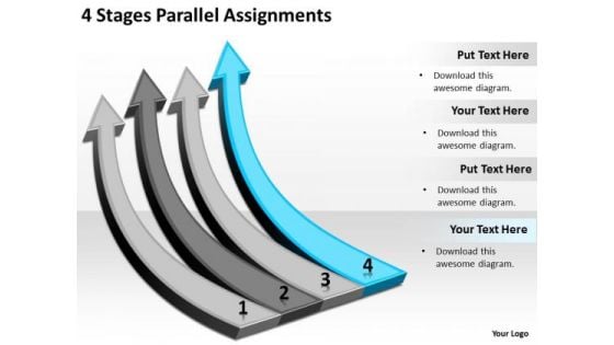 Parallel And Distributed Processing 4 Stages Assignments Ppt PowerPoint Slides