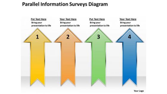 Parallel Information Surveys Diagram How To Structure Business Plan PowerPoint Slides