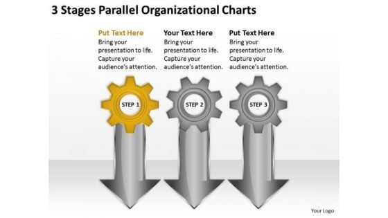 Parallel Organizational Charts Photography Business Plan Template PowerPoint Templates