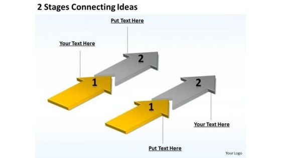 Parallel Processing Applications 2 Stages Connecting Ideas PowerPoint Slides