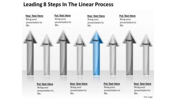 Parallel Processing Applications Leading 8 Steps Linear PowerPoint Templates