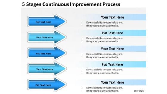 Parallel Processing Continuous Improvement PowerPoint Templates Ppt Backgrounds For Slides