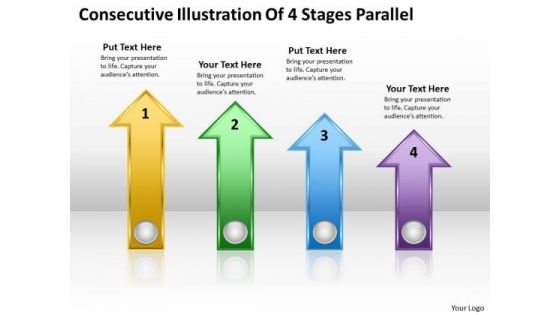 Parallel Processing Definition Consecutive Illustration Of 4 Stages PowerPoint Slides