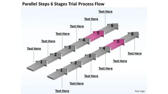 Parallel Processing Trial Flow PowerPoint Templates Backgrounds For Slides