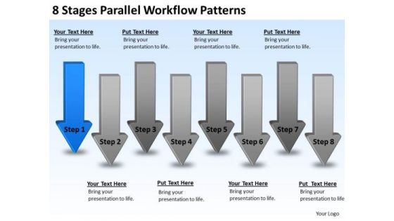 Parallel Workflow Patterns Business Plan Examples For New PowerPoint Templates