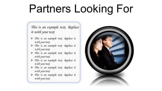 Partners Looking For Success PowerPoint Presentation Slides Cc