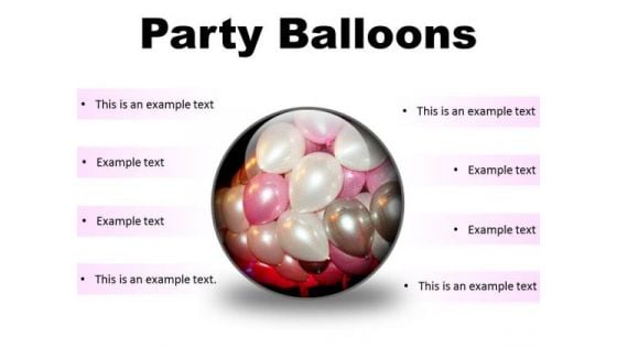 Party Balloons Festival PowerPoint Presentation Slides C