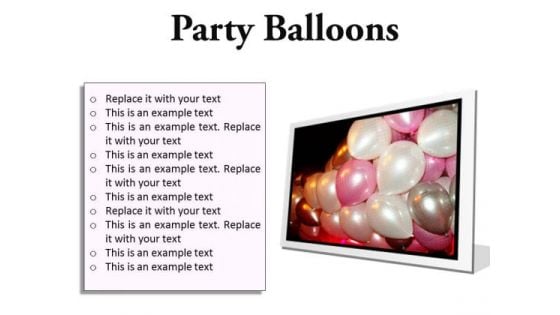 Party Balloons Festival PowerPoint Presentation Slides F