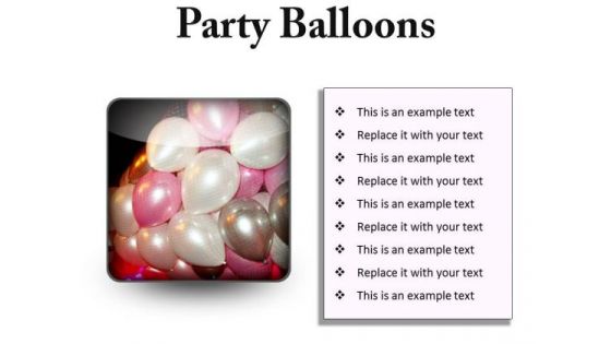 Party Balloons Festival PowerPoint Presentation Slides S