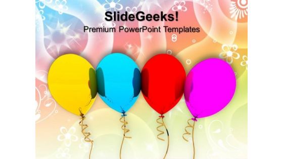 Party Balloons Gift Festival PowerPoint Templates And PowerPoint Themes 1012