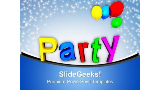 Party Balloons Holiday PowerPoint Templates Ppt Background For Slides 1112