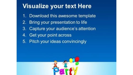 Party Blue Water Waves Abstract PowerPoint Templates And PowerPoint Themes 0912